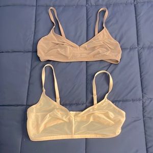 2 Negative Sieve Bras Sz 4 (fits 36, 38 B-D) Peach Haze Brand New